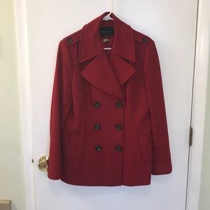 Red Pea Coat